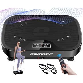Vibration Plate Exercise Machine, Power Waver Vibration Plate Platform for Lymphatic Drainage, 9 Modes Whole Body Workout Vibrating Fitness Platform for Weight Loss & Shaping