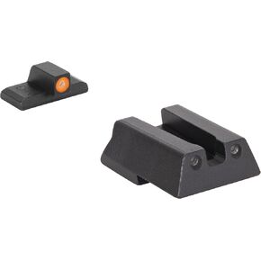 MEPRO Hyper-Bright tritium Night Sights Compatible with H&K, Green tritium dots,Extra Bright Colored Front photoluminescent Night Sight, U Notch Rear Glow on Sights by Meprolight