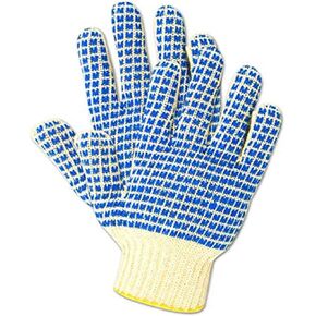 MAGID MultiMaster Reversible Cotton/Polyester Glove, PVC Coating, 9.5" Length, Men's (12 Pair) in Saudi Arabia