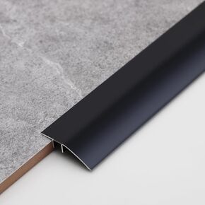 Gaahing Aluminum Floor Transition Threshold Strip, Bridge The Height Gap Between 0.3 to 1.6 inches for Doorway Ramp (35.4in x 3.9in, Matte Silver)