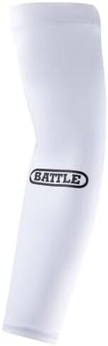 Battle Full Arm Sleeve, Breathable Football Arm Sleeves, Compression Arm Sleeves for Men & Youth, Basketball, Running (Black, L/XL) in Saudi Arabia