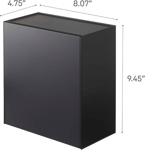 Yamazaki Wall-Mount Storage Bin Home | Plastic | Trash Can, One Size, White in Saudi Arabia