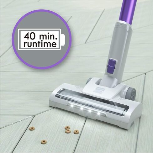 Kenmore DS4020 Cordless Stick Vacuum Lightweight Cleaner 2-Speed Power Suction LED Headlight 2-in-1 Handheld for Hardwood Floor, Carpet & Dog Hair, Green in Kuwait