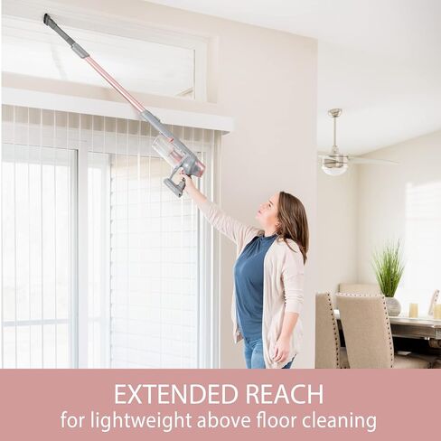 Kenmore DS4020 Cordless Stick فراغ خفيفة الوزن منظف بطاقة 2 سرعتين LED المصباح الأمامي 2 في 1 يدويًا للأرضية الصلبة ، والسجاد والكلب ، الأخضر in Kuwait