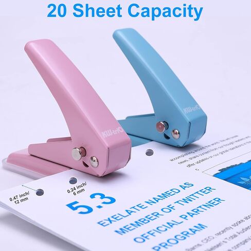 Heavy-Duty Slot Punch, Handheld Badge Hole Puncher, All Metal ID Card Puncher, Slotting Punch Tool for Paper (Max 10 Sheets), PVC ID Card, Luggage Tag, Name Tag and Badge Holder in Saudi Arabia