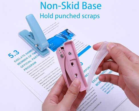 Heavy-Duty Slot Punch, Handheld Badge Hole Puncher, All Metal ID Card Puncher, Slotting Punch Tool for Paper (Max 10 Sheets), PVC ID Card, Luggage Tag, Name Tag and Badge Holder in Saudi Arabia