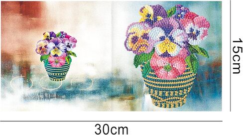 12pcs 5D DIY Diamond Painting Birthday Greeting Card - Rhinestone Embroidery Arts Craft Cards Kits For Birthday Thanksgiving Christmas Crafts Gift in Kuwait