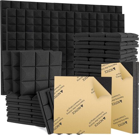 48 لوحات عزل صوتية 2 "× 12" × 12 "فطر فطر ذاتي اللصق in Kuwait