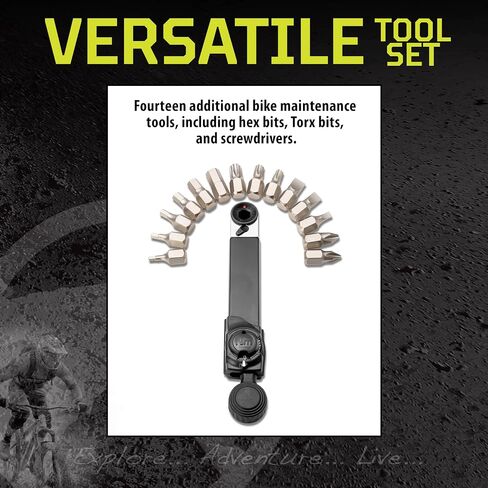 Alltrade Kilimanjaro Cycle Series Click Torque Wrench Set 1/4-Inch Drive -2 to 20 NM, 14 Bits Included, Storage Case - 910524ECE in Saudi Arabia