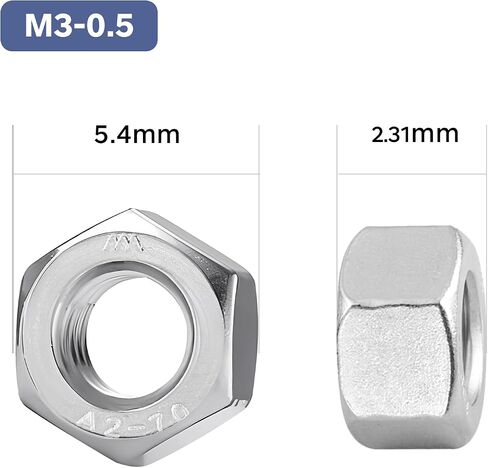 50 Pack 3/8-16 Hex Nuts, Stainless Steel 304 (18-8) Hex Nut, 3/8 Nut Standard Inch Coarse Thread Hex Machine Screw Nuts in Saudi Arabia