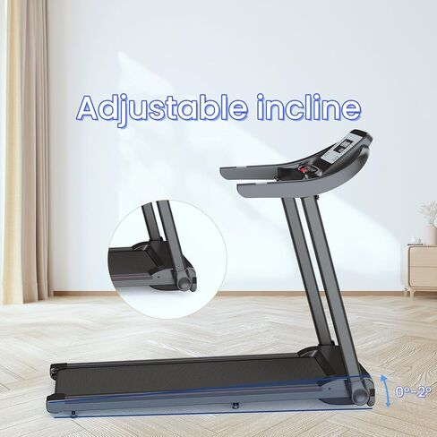 NAYSAYE Under Desk Treadmill, Treadmills for Home 2 in 1 Folding Walking Pad with Incline, Walking Pad Treadmill with Remote Control and Large Screen, Portable Treadmill for Office in Saudi Arabia
