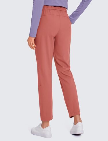 CRZ YOGA Womens 4-Way Stretch 7/8 Ankle Golf Pants Work Sweatpants Dress Yoga Travel Casual Lounge Workout Trousers Pockets in Saudi Arabia