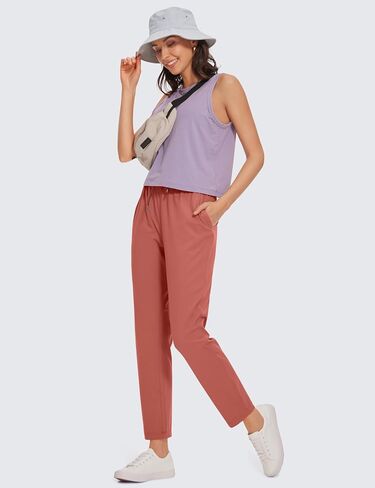 CRZ YOGA Womens 4-Way Stretch 7/8 Ankle Golf Pants Work Sweatpants Dress Yoga Travel Casual Lounge Workout Trousers Pockets in Saudi Arabia