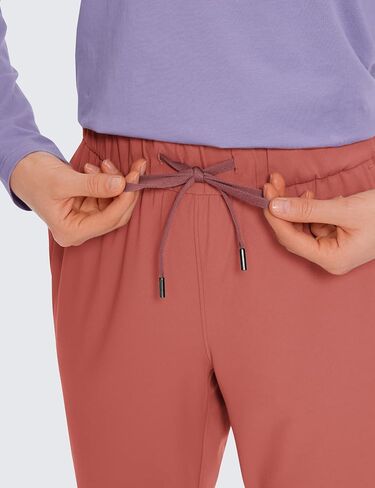 CRZ YOGA Womens 4-Way Stretch 7/8 Ankle Golf Pants Work Sweatpants Dress Yoga Travel Casual Lounge Workout Trousers Pockets in Saudi Arabia