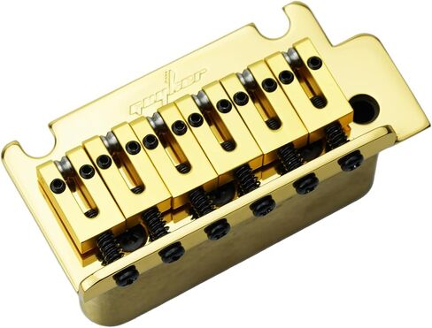 Guyker Guitar Tremolo Bridge with Brass Roller Saddle String Space 10.5mm & Brass Block & Spring and Claw, Pop-In Vibrato Bar, Complete Install Kit for Start ST Electric Guitar(GG-2001, Chrome) in Kuwait