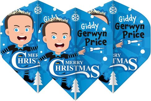 RED DRAGON Limited Edition Christmas 2022 Player Dart Flights - 3 Sets per Pack (9 Flights in Total) in Saudi Arabia