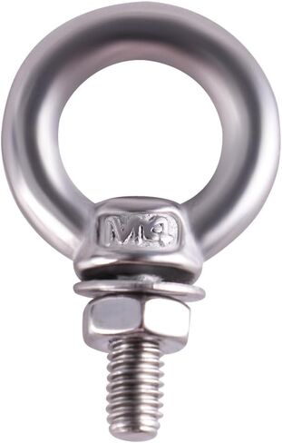 12Pcs M6*14mm Lifting Ring Eye Bolts, M6 304 Stainless Steel Lifting Shoulder Eye Bolts with Washers and Nuts, M6 Screw Eye Bolts for Machinery Use in Saudi Arabia