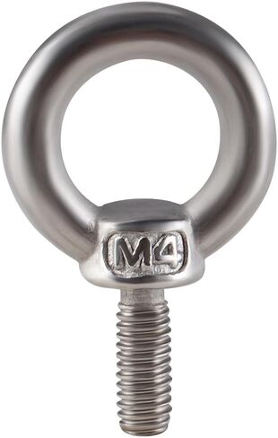 12Pcs M6*14mm Lifting Ring Eye Bolts, M6 304 Stainless Steel Lifting Shoulder Eye Bolts with Washers and Nuts, M6 Screw Eye Bolts for Machinery Use in Saudi Arabia