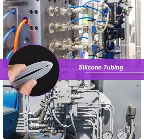 DMiotech Silicone Tubing Clear Plastic Tube, 25mm(1") ID x 29mm OD 5ft(1.5m) Silicone Tube Flexible Hose in Saudi Arabia