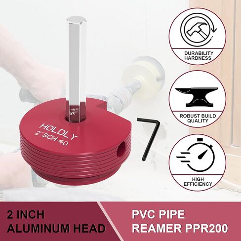 3Pcs PVC Pipe Reamer Kit Compatible with 1-1/2inch,2inch, 3inch PVC Pipe. PVC Fitting Saver for Water Lines, Drain Lines, and Vent Lines - Plumbing Tool for Pipe Cutting - Clean Ream Extreme in Saudi Arabia