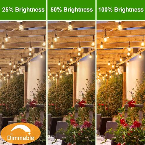 S14 LED Bulbs for Outdoor String Lights, 36 Pack Shatterproof Replacement Edison Bulbs for Patio String Lights Outdoor Waterproof, Warm White 2200K, Dimmable, E26 Standard Base in Saudi Arabia