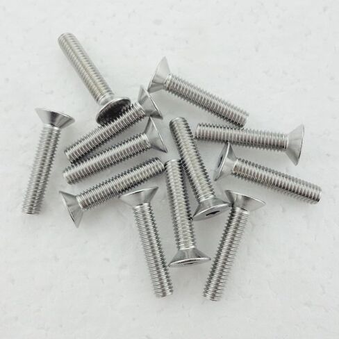 M6 x 20mm Flat Head Socket Cap Screws,Fajoeda 20Pcs M6 Countersunk Bolts 18-8 (304) Stainless Steel Hex Socket Cap Screws in Saudi Arabia