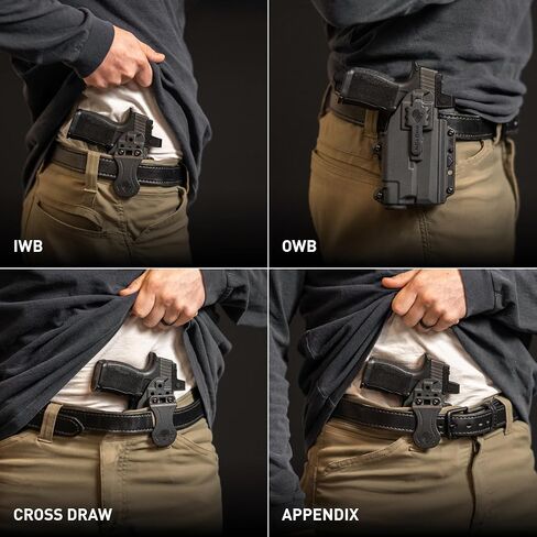 Alien Gear Photon Holster - Concealed/Open Carry, Multiple Models, Right/Left Hand, Adjustable Ride Height/Retention - Springfield Hellcat Pro Holster, Belly Band Holsters for Concealed Carry in Saudi Arabia
