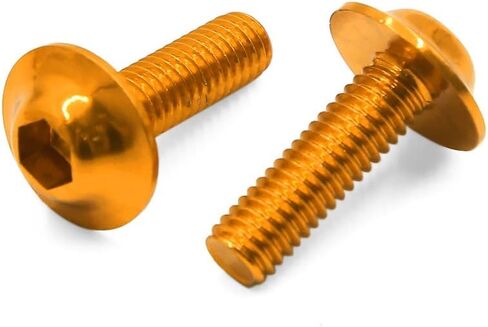 uxcell 6PCS M6 X 20mm Red Hexagon License Plates Fairing Bolts Screws for Motorcycle in Saudi Arabia