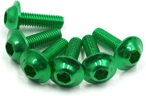 uxcell 6PCS M6 X 20mm Red Hexagon License Plates Fairing Bolts Screws for Motorcycle in Saudi Arabia