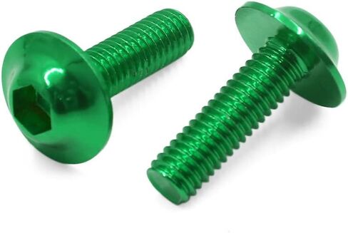 uxcell 6PCS M6 X 20mm Red Hexagon License Plates Fairing Bolts Screws for Motorcycle in Saudi Arabia