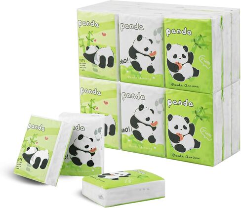 Pocket Tissue, Travel Size Facial Tissue Bulk, Animal Pattern Tissue Packs, Small Individual Tissue Mini Cute Disposable Handkerchief For Outing Travel Wedding Party Favors 3 Ply 8 Sheets (27 Pack) in Saudi Arabia