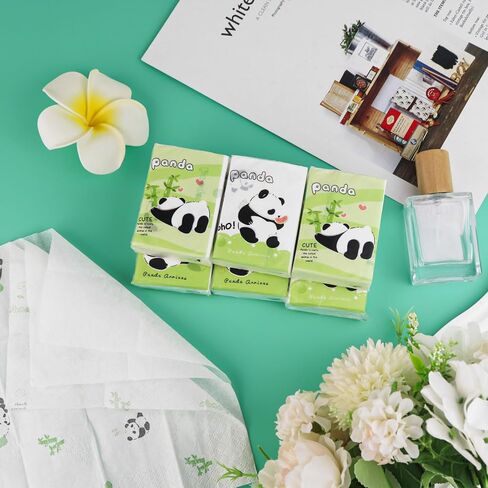 Pocket Tissue, Travel Size Facial Tissue Bulk, Animal Pattern Tissue Packs, Small Individual Tissue Mini Cute Disposable Handkerchief For Outing Travel Wedding Party Favors 3 Ply 8 Sheets (27 Pack) in Saudi Arabia