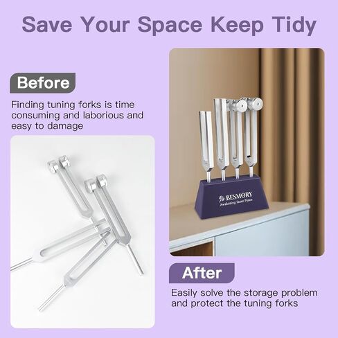 Tuning Fork Stand & Activator 2 In1-Steady Base, Minimal Noise, Continuous Tone, Compatible with Various Tuning Forks for Healing/Chakra Instrument Maintenance/Yoga & Meditation Accessories in Saudi Arabia