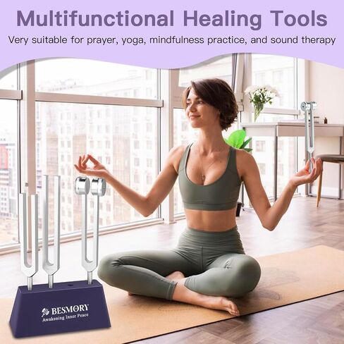 Tuning Fork Stand & Activator 2 In1-Steady Base, Minimal Noise, Continuous Tone, Compatible with Various Tuning Forks for Healing/Chakra Instrument Maintenance/Yoga & Meditation Accessories in Saudi Arabia