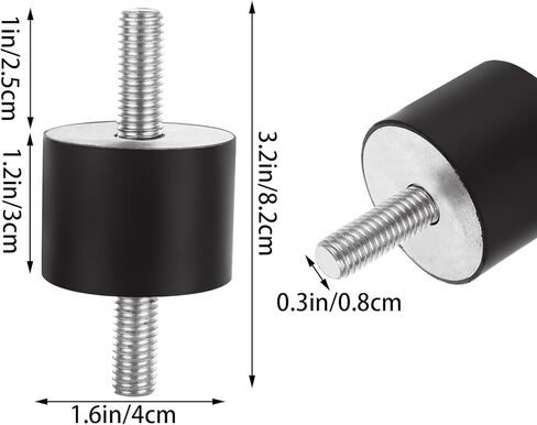 12 قطعة عازل مطاطي يتصاعد M6 المطاط ترصيع امتصاص الصدمات 20x15 مللي متر موضوع المطاط يتصاعد المطاط الاهتزاز المعزل يتصاعد لضواغط الهواء المرآب محركات الديزل in Kuwait