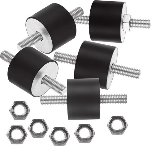 12 قطعة عازل مطاطي يتصاعد M6 المطاط ترصيع امتصاص الصدمات 20x15 مللي متر موضوع المطاط يتصاعد المطاط الاهتزاز المعزل يتصاعد لضواغط الهواء المرآب محركات الديزل in Kuwait