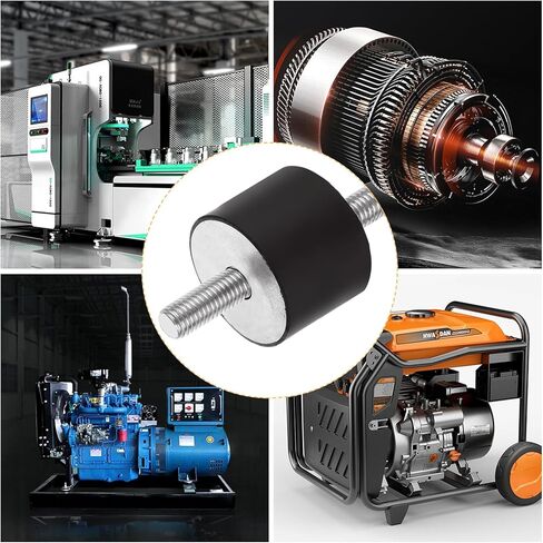 12 قطعة عازل مطاطي يتصاعد M6 المطاط ترصيع امتصاص الصدمات 20x15 مللي متر موضوع المطاط يتصاعد المطاط الاهتزاز المعزل يتصاعد لضواغط الهواء المرآب محركات الديزل in Kuwait