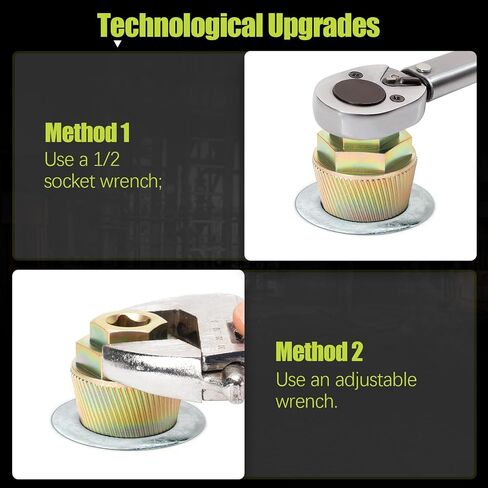 Tub Drain Removal Tool, Plating Coating Tub Drain Extractor with 1-inch Socket, Remove the Old, Broken, Stubborn, Rusted Drain Tub Bathtub Stopper, Strong Grab Plumbing in Saudi Arabia