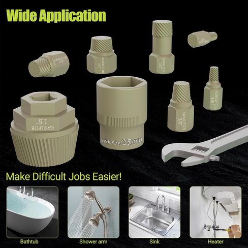 Tub Drain Removal Tool, Plating Coating Tub Drain Extractor with 1-inch Socket, Remove the Old, Broken, Stubborn, Rusted Drain Tub Bathtub Stopper, Strong Grab Plumbing in Saudi Arabia
