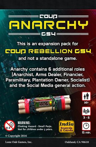 Indie Boards and Cards Coup Rebellion G54 Strategy Board Game in Kuwait