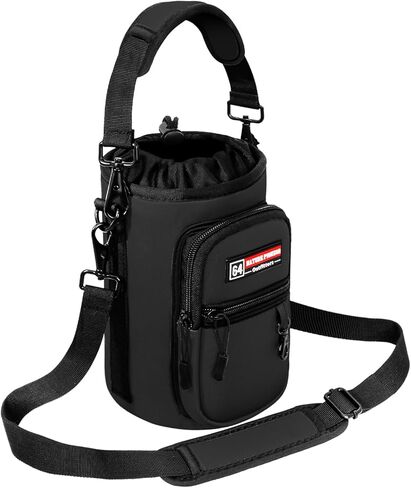 NATURE PIONEOR Water Bottle Carrier Holder Sleeve with Adjustable Strap 25 oz, Insulated Water Bottle Holder Sling Bag in Kuwait