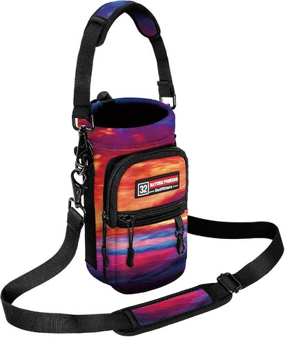NATURE PIONEOR Water Bottle Carrier Holder Sleeve with Adjustable Strap 25 oz, Insulated Water Bottle Holder Sling Bag in Saudi Arabia