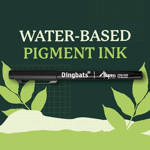 Dingbats - Ātopen Dual Tip Pens - Water-based Coloring Markers - Brush Pens and Fine tip Markers for Drawing, Journaling, Calligraphy - Pastel Set in Kuwait