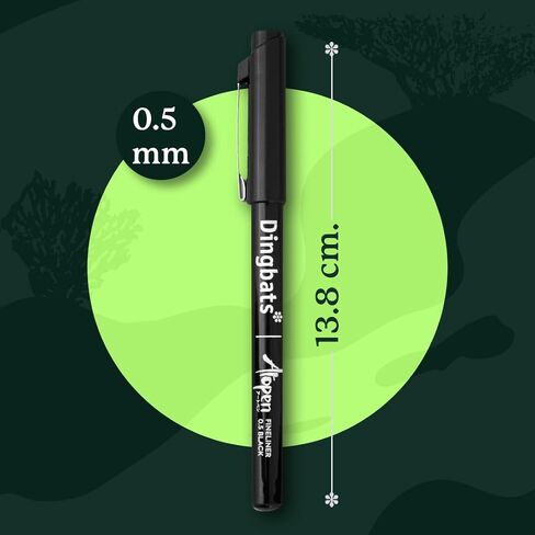 Dingbats - Ātopen Dual Tip Pens - Water-based Coloring Markers - Brush Pens and Fine tip Markers for Drawing, Journaling, Calligraphy - Pastel Set in Kuwait