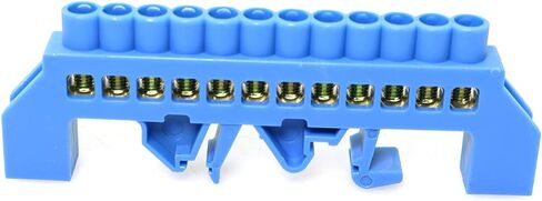 Terminal Block Terminal Bus Bar 8 Positions Screw Brass Terminal Grounding Strip Block DIN Rail Type Bottom Seat in Saudi Arabia