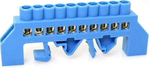 Terminal Block Terminal Bus Bar 8 Positions Screw Brass Terminal Grounding Strip Block DIN Rail Type Bottom Seat in Saudi Arabia