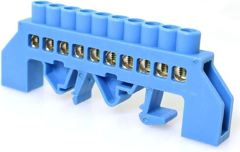 Terminal Block Terminal Bus Bar 8 Positions Screw Brass Terminal Grounding Strip Block DIN Rail Type Bottom Seat in Saudi Arabia