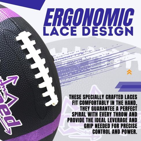 Trained Youth Football with Playbook Football Diagrams - Perfect for Kids Aged 6-12 Peewee and K2 Football. Great for Beach Football, Backyard Play & Outdoor Football Activity. in Saudi Arabia