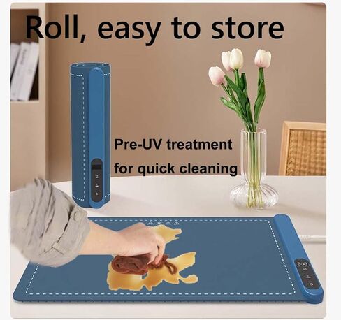 Food Warming Mat for Buffet, Electric Warming Tray to Keep Food Warm at Party, Silicone Heating Mat with 3 Temperature Levels& Auto Shut-Off, Portable Food Warmer for Parties Home Travel(White) in Saudi Arabia