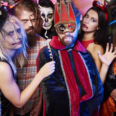 PRETYZOOM Half Face Men Masquerade Masks Jester Masks Venetian Masks Mardi Gras Party Masks Halloween Masks for Adult in Kuwait